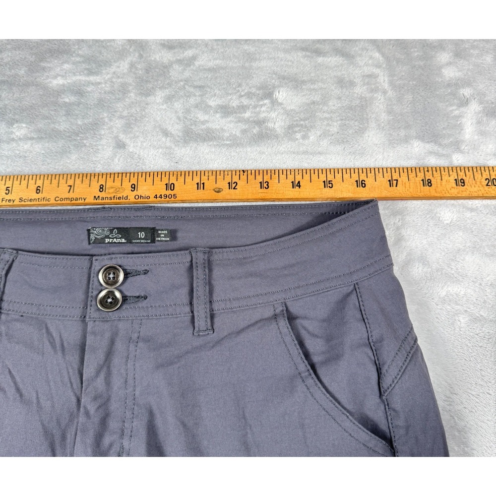 Prana Halle Hiking Pants Womens 10 Gray‎ Stretch Zion Roll Up Leg Outdoor - Picture 9 of 12